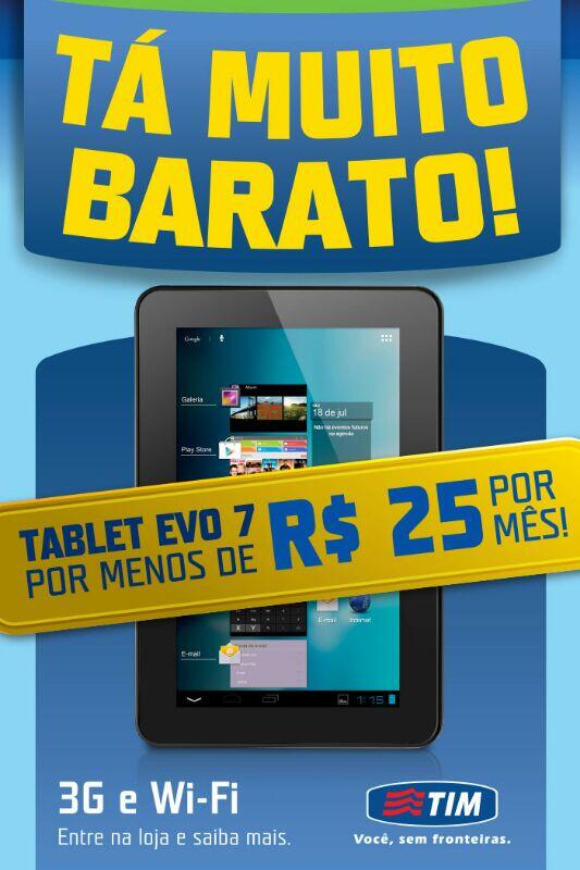 Karina_crf's tweet photo. Oferta matadora para alavancar Sellout e Web: Tablet 3G com Wifi por R$299. IMPERDÍVEL! Simboooora vender TIM Store.. http://t.co/GMK3hNqlG9