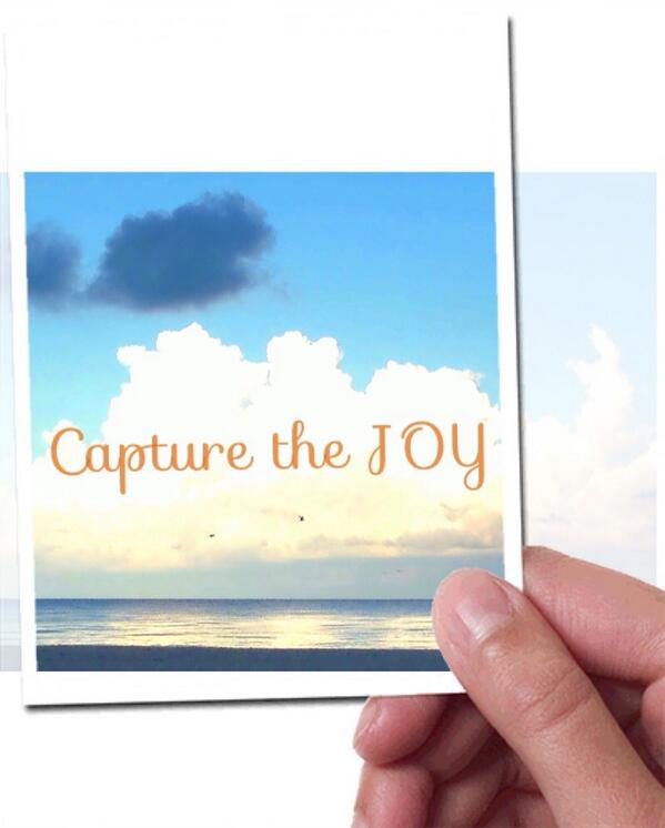 It's a great day to #CaptureJoy! I love seeing it. 'The joy of the Lord is our strength.'