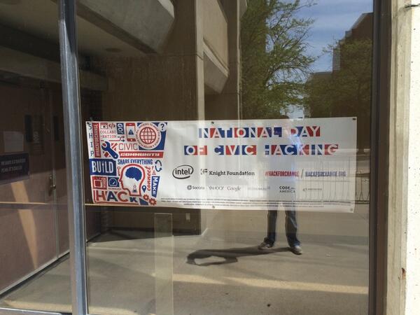 erik_paulson's tweet image. All set for the #hackforchange meetup in Madison #hackMSN