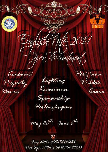 Atau kalian mau jadi panitia nya E-nite aja? Ini juga ada! Cp: <a href="/faiznaufal_/">Faiz Naufal</a> cc: <a href="/SasInggrisUA12/">SasingUA 2012</a> <a href="/SasInggrisUA13/">Sasing UA 2013</a>