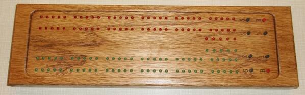 ledcribbage's tweet image. Added Pictures to the gallery, they are the last few, New Board, Oak with English Chestnut Stain, Nice Board