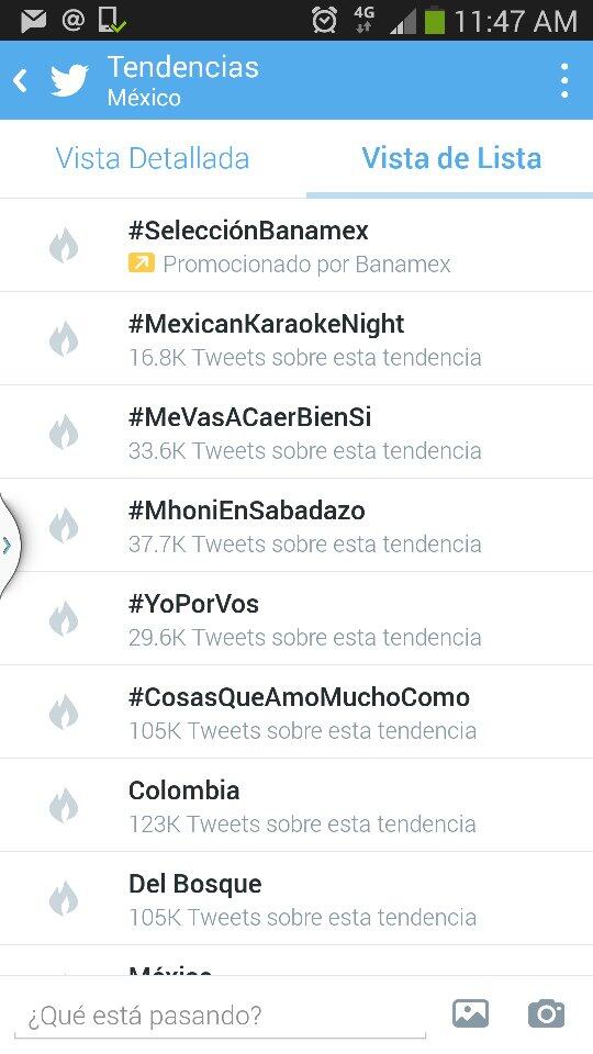 Gracias amigos somos TT en Mexico desde hace 2 horas .