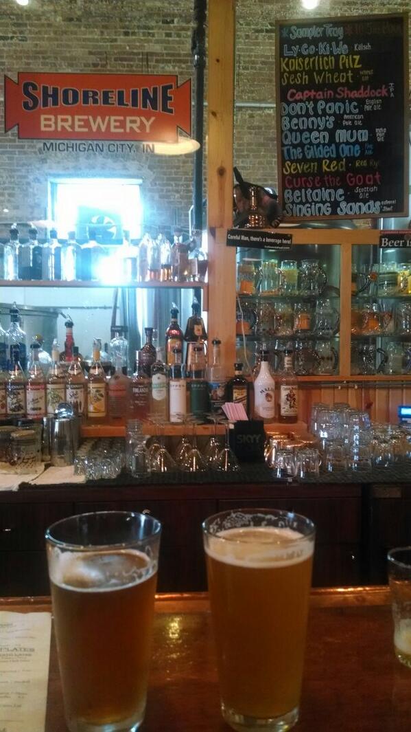 Richard Ferber (@richwisp) on Twitter photo Benny's APA and Sesh Wheat at <a href="/ShorelineBrew/">Shoreline Brewery</a> with Dad after golf. #craftbeer #INbeer @WhatIsPouring Benny's APA and Sesh Wheat at <a href="/ShorelineBrew/">Shoreline Brewery</a> with Dad after golf. #craftbeer #INbeer @WhatIsPouring