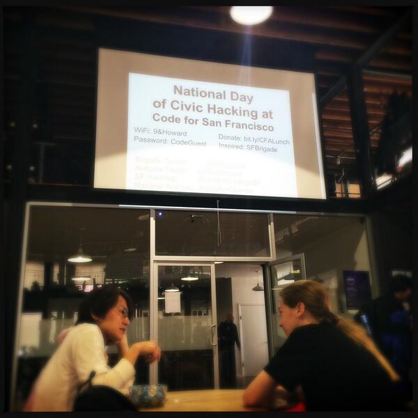 throgers's tweet image. About to start #hackforchangesf!@SFbrigade