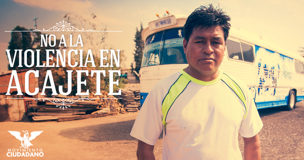 RobertoRamCer's tweet photo. Acajete no merece más violencia, vamos a recuperar la esperanza y la seguridad. #RecuperemosAcajete #Puebla http://t.co/jtpvTuqcGH