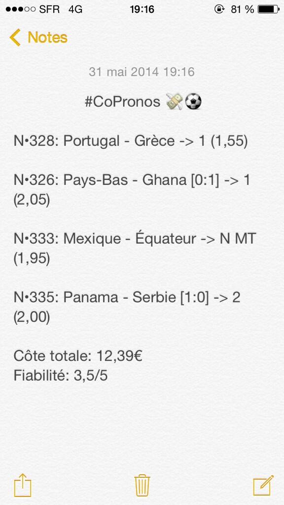 CoPronos's tweet image. Les pronos de ce soir ! #TeamWin #CoPronos #RT 💸⚽️🏆