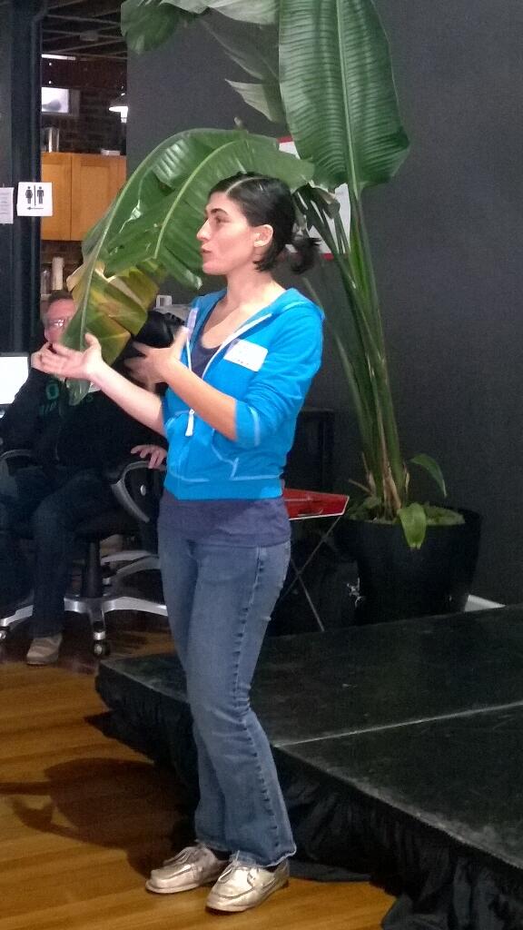 SFbrigade's tweet image. Marina pitching her #LocalWiki project 4 #SF #HackforchangeSF #NDoCH
