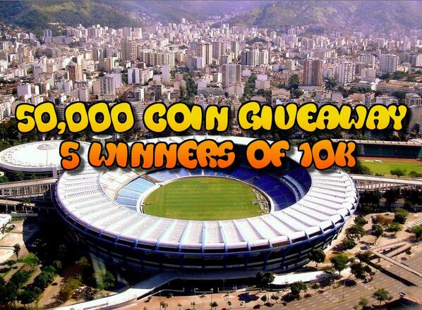 50,000 COIN GIVEAWAY!!
5 winners of 10k!!

To enter:
1) RT this tweet

2) Follow me

Winner announced 8pm (UK) Friday