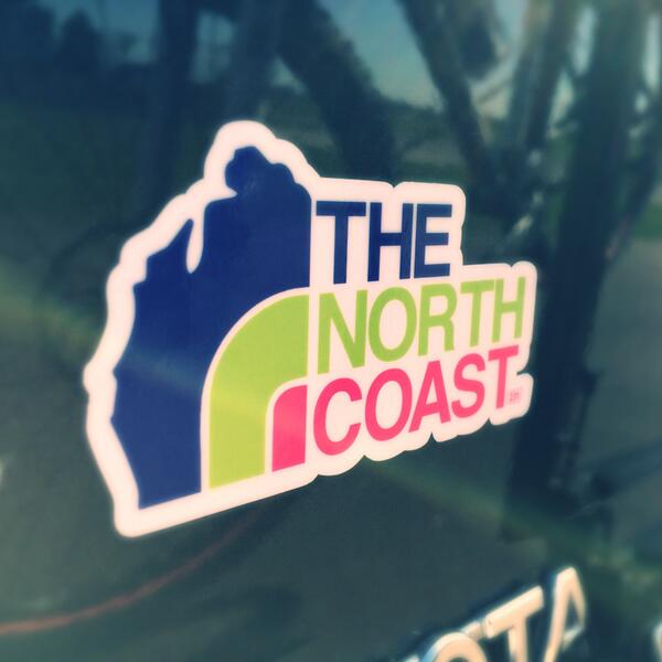 Mi_231's tweet photo. Spotted! The North Coast stickers are out! Comes in 3  colors! Visit http://t.co/9J7ML3KMEK  #mi231 #thenorthcoast http://t.co/QiUnWoMIiY