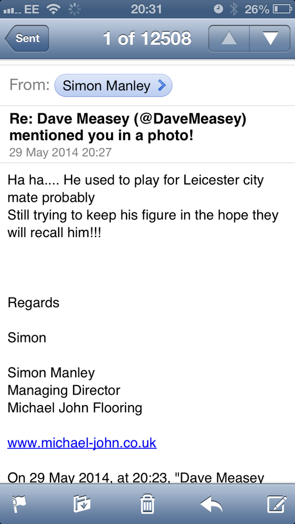 simonjmanley's tweet photo. @DaveMeasey http://t.co/59KWdua5Y8