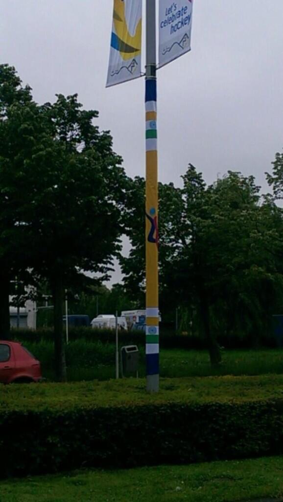 #signage Citydressing <a href="/DenHaagWKHockey/">Den Haag WK Hockey </a> @CitymarketingDH @elwingiel Nog 49 te gaan rondom het <a href="/DenHaagWKHockey/">Den Haag WK Hockey </a> stadion