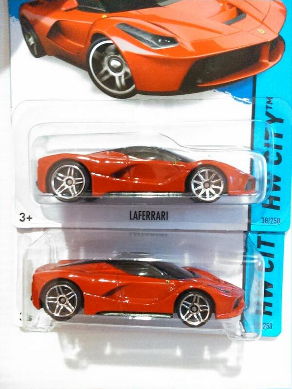 hw_mbx_tomy's tweet photo. Can you spot the difference? Cc @hotwheels_indo @TheLamleyGroup #hotwheels #wheelvariation #khwl #laferrari http://t.co/Buw9HxVATk