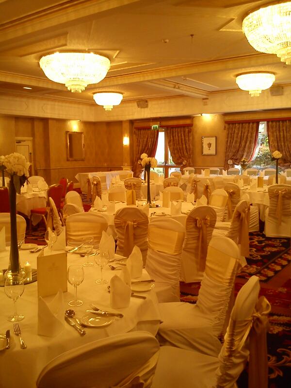 FitzCastle's tweet photo. Preparations are underway #fitzpatrickcastle #weddingevening http://t.co/foLxT4ZdFN