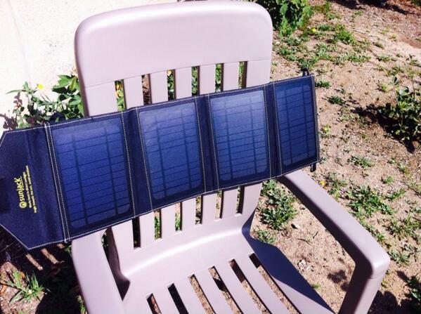 solarcurator's tweet photo. Just put my new #thesunjack portable #solar charger on sun. Ready for action soon. #gogreensolar http://t.co/qIAn2tsfEW