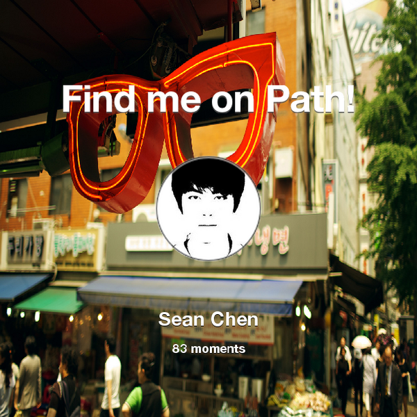 chex1112's tweet photo. I've shared 83 memories with my friends on #Path - see them now at http://t.co/nqD4PTgG9Y! #thepersonalnetwork http://t.co/WZQUnmJAD6