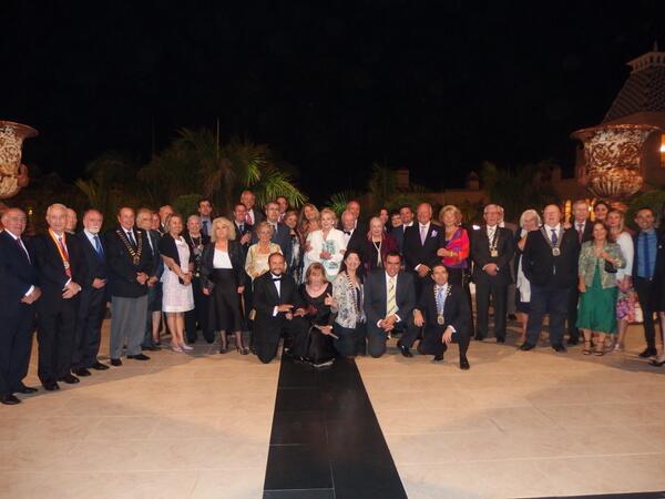 Foto de grupo en el 58º Congreso Skal Internacional España en Gran Canaria - H. Baobab, Meloneras Maspalomas - España