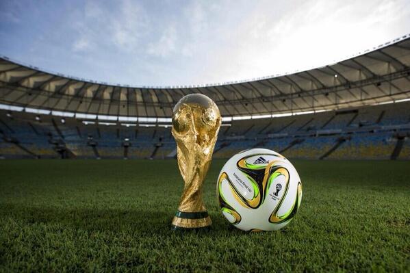 SoccerrProblems's tweet photo. The World Cup Brazuca that will be used in the final. 14 more days! ⚽�� http://t.co/ZQlCWnRHPF