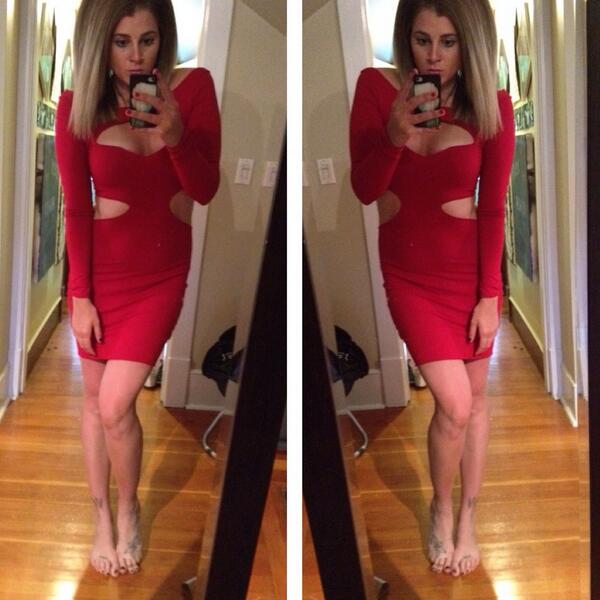 Red cut out dress available ! #nrt #fashion #red #dress