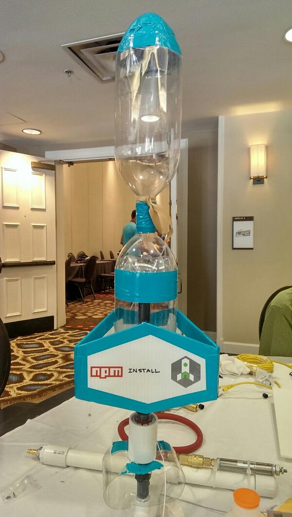 JeremyMorrell's tweet image. npm install #NodeRockets 

#jsconf @npmjs