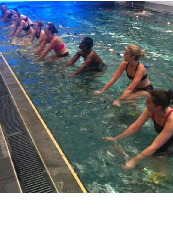 AcademyNetball's tweet image. Good session today thank you @aquAllureUK #beaquAllure #poolbiking  #aquacycling #differenttypesoftraining