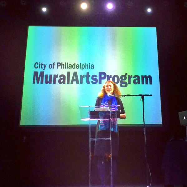 muralarts's tweet photo. "We've come a long way, but we are just beginning to hit our stride." @JaneSGolden #wallball2014 http://t.co/9PlMOED0Ex