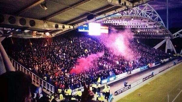 AwayDays_'s tweet image. Best of the 2013/14 season. Burnley fans at Huddersfield. #BFC