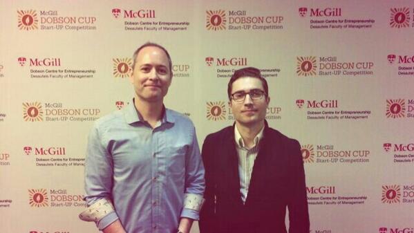 McGill Dobson Cup finalist team, Cumulus - visual technology enhances human learning. #MDC2K14 <a href="/ehlafrance/">Adam La France</a>