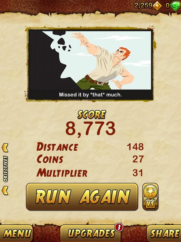 JayWeinstein's tweet photo. I got 8773 points while escaping from a Giant Demon Monkey. Beat that! http://t.co/nk9qW5Z7Yd http://t.co/uVGOmNTeGj