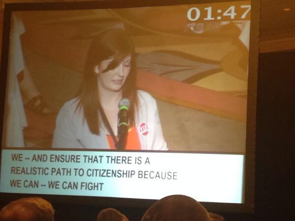 evanj_hamont's tweet photo. @TiffanyBalducci calls for stronger language in the action plan in support of Temporary Foreign Workers. #CUPECon14 http://t.co/mwjcW2dbLM