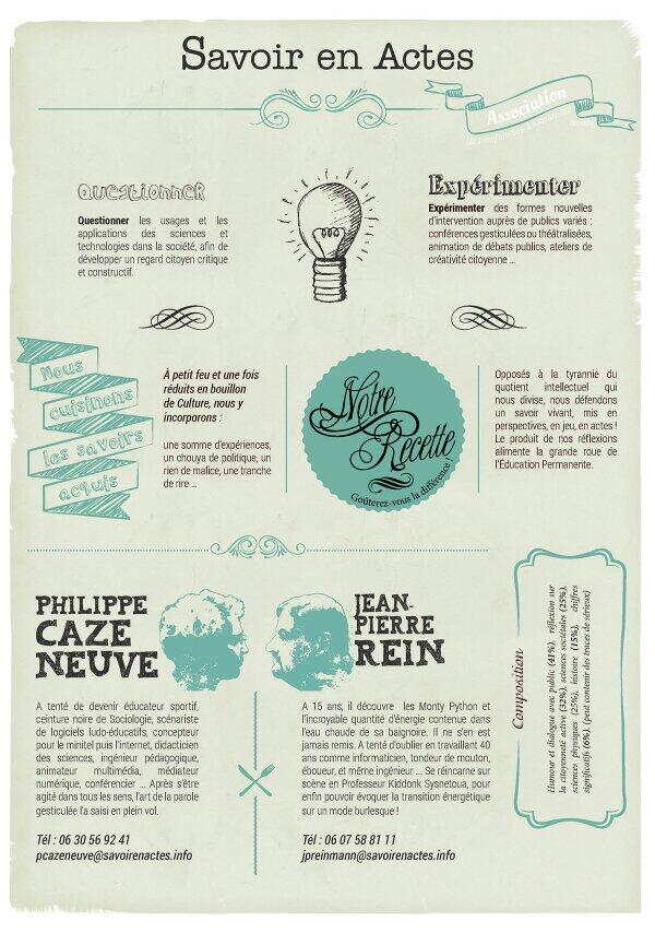 Lecyclopeduweb's tweet photo. Sortie de la chemise à rabat pour l'association "Savoir en Actes" http://t.co/ZDF9MaDNOF