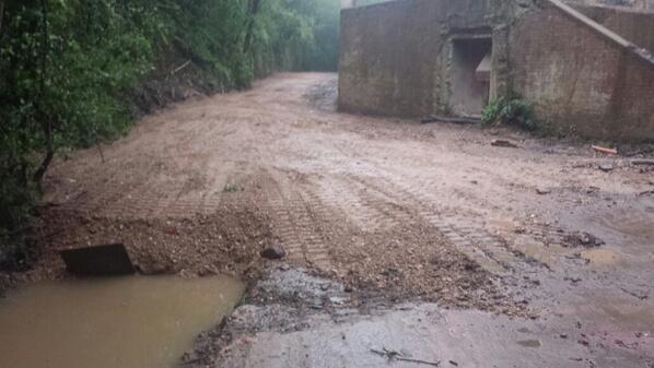 Most of our spring is now flowing nicely under our new road way.. not easy with so much rain! #restorationman