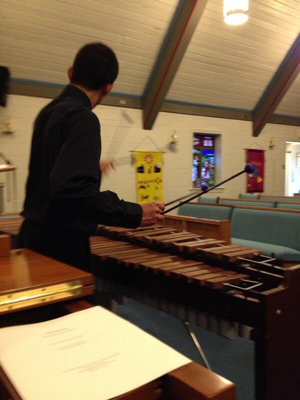 MusiciansUpLate's tweet image. RT @CaraModisett: Rehearsing with percussionist Zubin Hathi, mallets a-blur