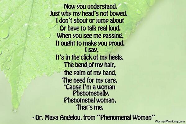 TheWomensGroup's tweet photo. @DrMayaAngelou #PhenomenalWoman http://t.co/RB23hdLnbK