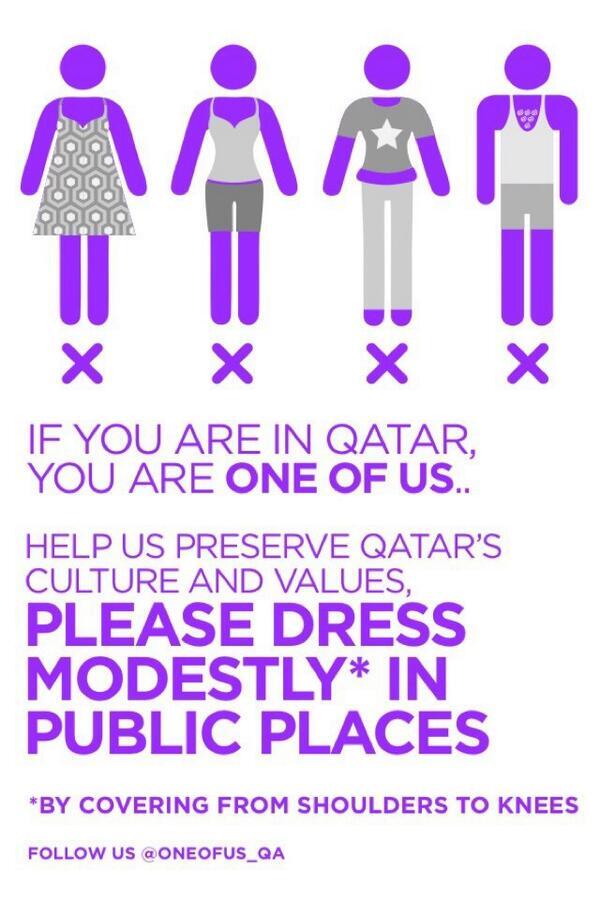 CBC News on X: 'Leggings are not pants': Qatar launches modesty campaign  aimed at tourists   / X