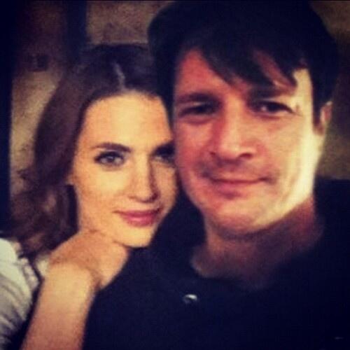 Im_Stanatic's tweet image. Stana Katic and Nathan Fillion, #Castle  #FNSO