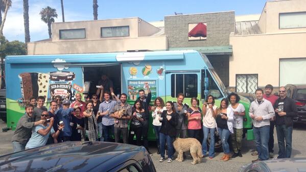 BenJerrysWest's tweet photo. She tweeted + tweeted &amp; we heard her every loving plea! @1taketanner is a definite office hero at #CreateAdvertising! http://t.co/0Tl43CLQXY