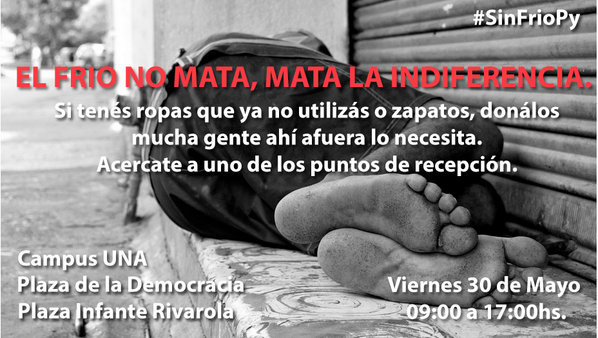 Santula's tweet photo. “@foxoffears: @SanTula ¡Muchas gracias! http://t.co/UbVz7Ze1ql” / Una iniciativa que vale la pena. Vean y unamos esfuerzo. #SinFrioPy