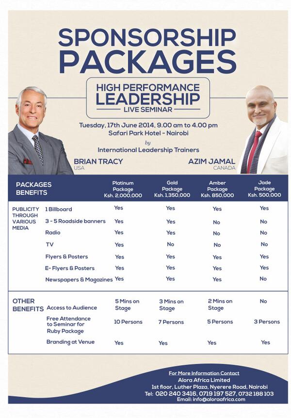 984inthemorning's tweet photo. Corporate Sponsorship packages for the High Performance Leadership seminar are also available. #AzimJamal http://t.co/oW2gHVqCo8