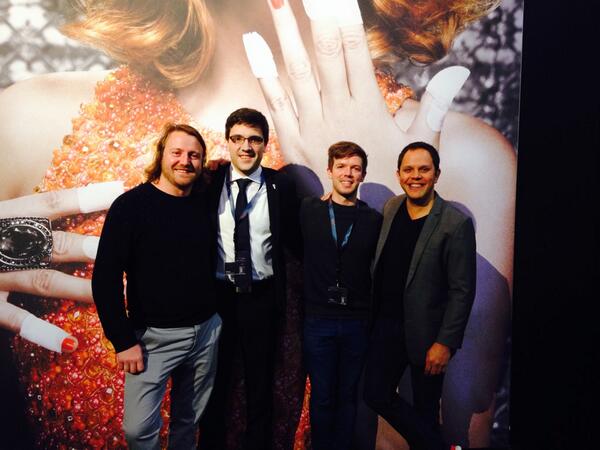 reubentrusler's tweet photo. @UtilityCreative Hanging out with these two at the #melbourne food &amp; wine expo with our client @SmallMerciesCo http://t.co/ohdj1Uiopw