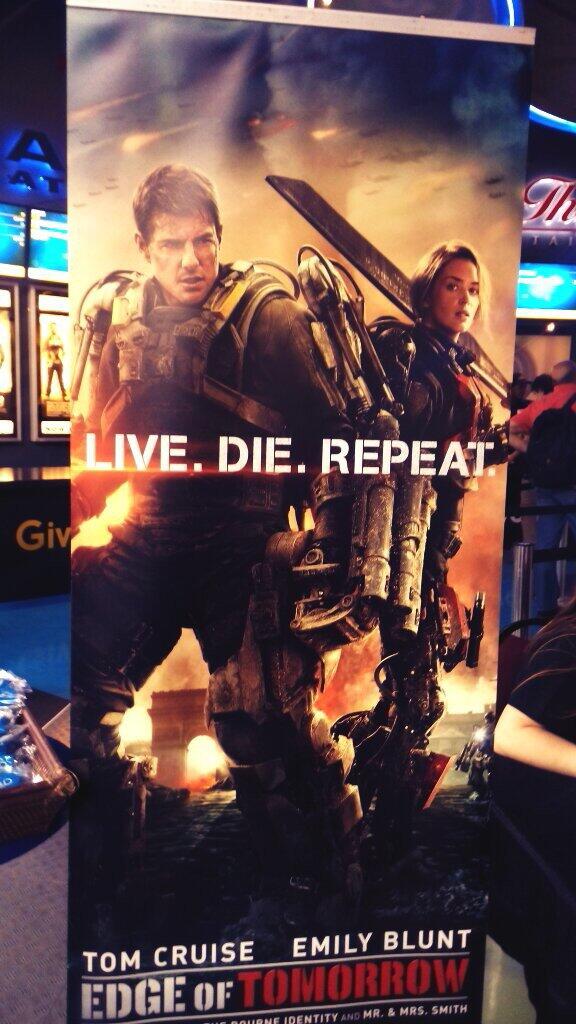 UrbanMomsCa's tweet photo. OMG #EdgeofTO... on the edge of my seat the whole time. Prefect date night with the hubby movie #EdgeOfTomorrow http://t.co/wP8VpLXecF