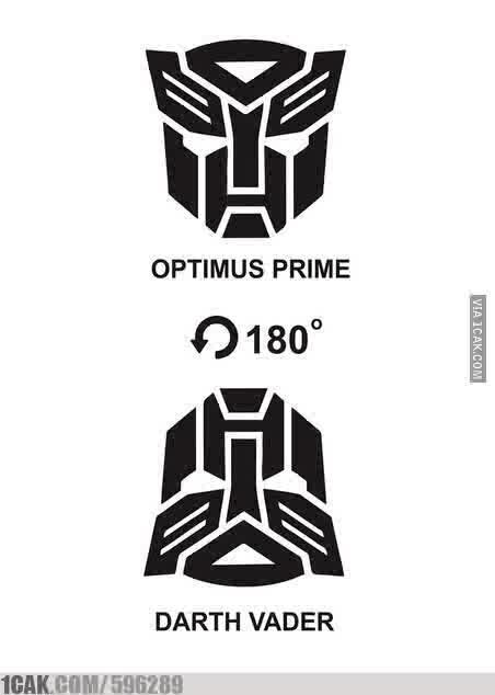 AlmaHenri's tweet photo. Optimus Prime or Darth Vader http://t.co/6v4pMjtJA5