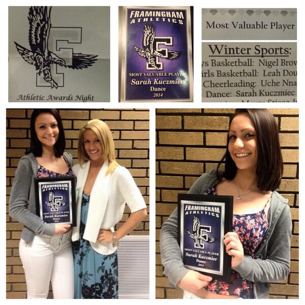 Congratulations to our Captain Sarah! #MVP #danceteam #awardsnight #dtwoof #fhsdt