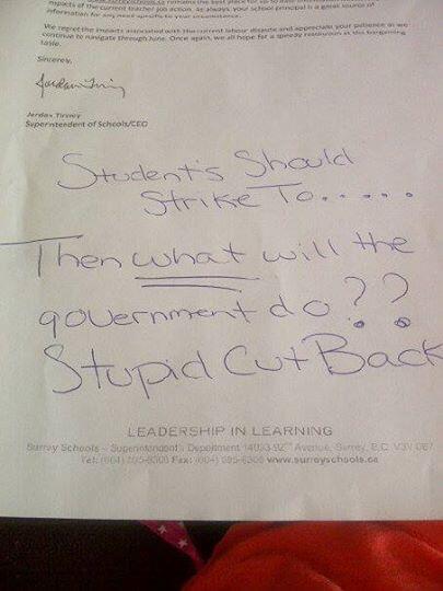 speeddatingbc's tweet image. #kidsareourfuture My daughter has worked so hard doing chores and if the #teachersstrike continues no grad activates