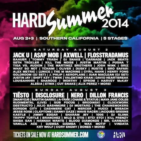 Hard Summer 2014 | Lineup | Tickets | Prices | Dates | Video | News | Rumors | Mobile App | Los Angeles | Hotels