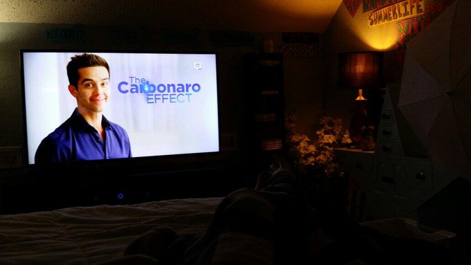 Won't be online tonight guys.Still feeling sick.I'm going to watch #TheCarbonaroEffect @M_Carbonaro and<a href="/tag/thecarbonaroeffect"class="tags"><span>#thecarbonaroeffect</span></a>