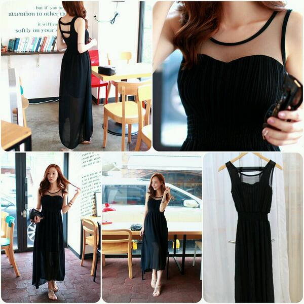 Feminimous's tweet photo. Berdiana black Idr 180 All size fit S-L bahan chiffon http://t.co/Tbk1wDFmOR