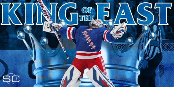 Rangers advance to Stanley Cup Final! Henrik Lundqvist shuts out Montreal, 1-0. NYR 1st Stanley Cup berth since '94.