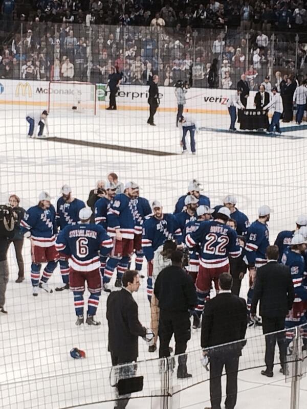 Rangers win!  We want the Cup! #nyr #nhlplayoffs #becauseitsthecup
