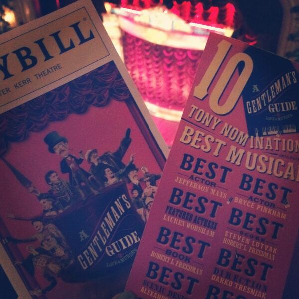 GuideToBroadway's tweet photo. Great musical. Wildly talented actors! http://t.co/uqYRSlv4oN