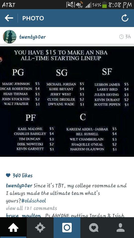 beehiveKB's tweet photo. @Poltlthetruth  who you got? I went with john stockton, mj, kd, tim duncan, and wilt. http://t.co/jw8n6AFVhO